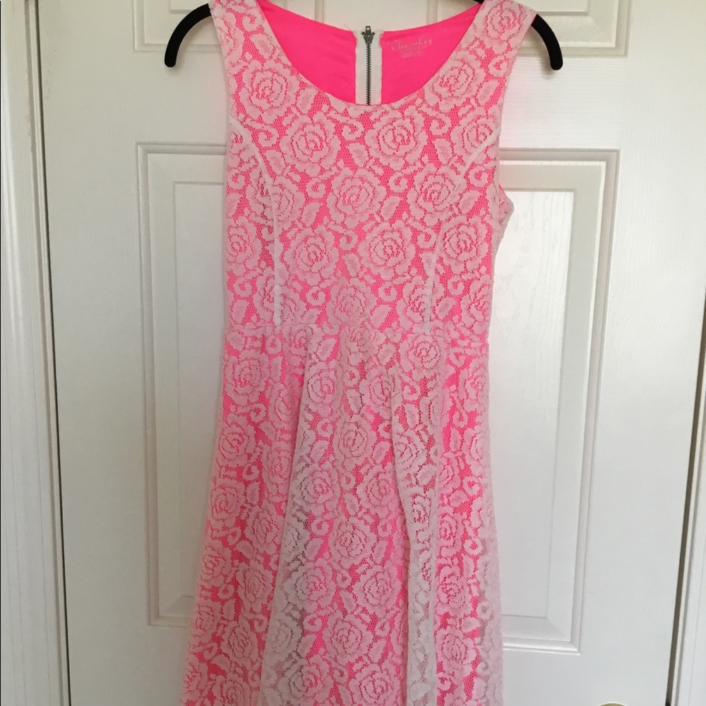 Pink and white dress 💞